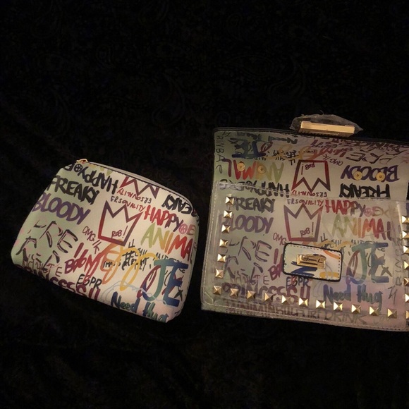 Graffiti Style Crossbody Bag - Picture 3 of 5